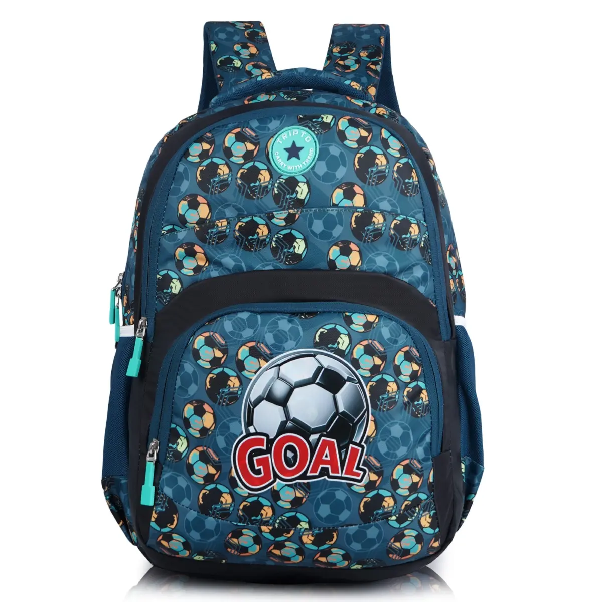 Tripto School Bagpack Waterproof 40L for Boys and Girls (Blue, Black, Green in Colors)